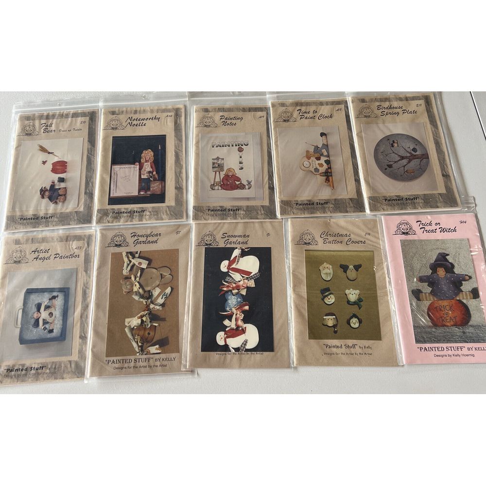 Painted Stuff By Kelly Crafting Patterns Lot of 10‎ See Description